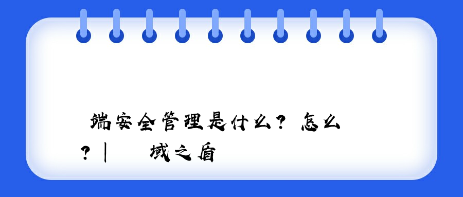 終端安全管理是什么？怎么選？| 域之盾